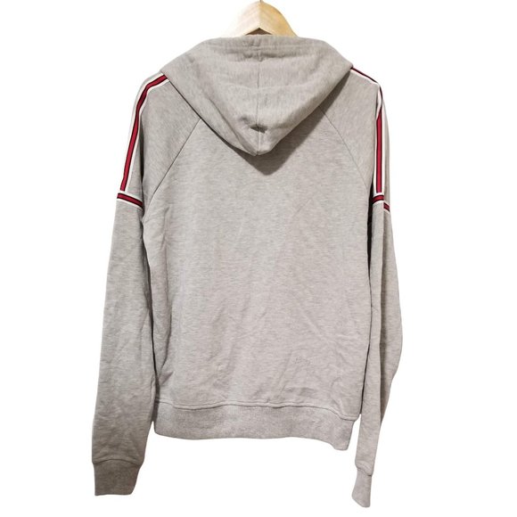 Mens Gray Hoodie Zip Front Hooded Sweatshirt New - Picture 7 of 11